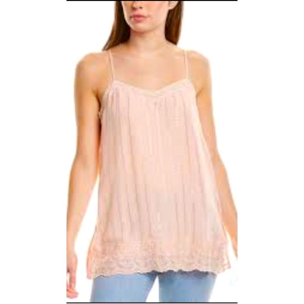 JOHNNY WAS *JADE* YAEL EMBROIDERED CAMI SLIP COLOR: MEG SZ SMALL NEW WITH TAGS